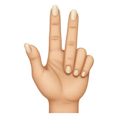 Middle finher down sticker