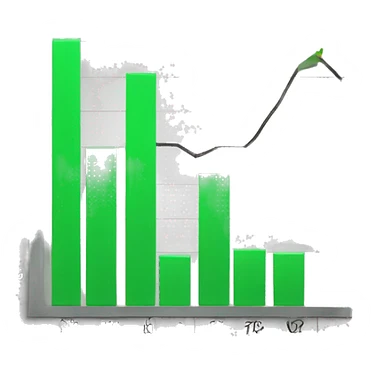 chart finance pc sticker
