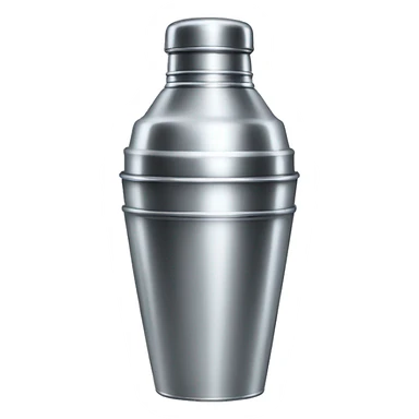 Metal Boston cocktail shaker sticker