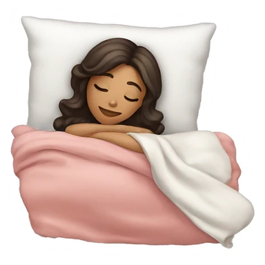 Coquette brunette girl sleeping  sticker