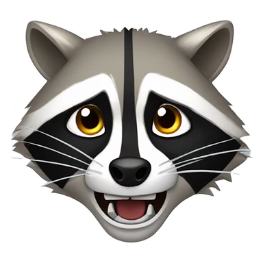 Angry raccoon  sticker