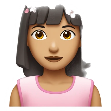 A pink-colored ade topped with cherry blossoms sticker