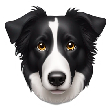 black-and-white-smooth-coat-border-collie sticker