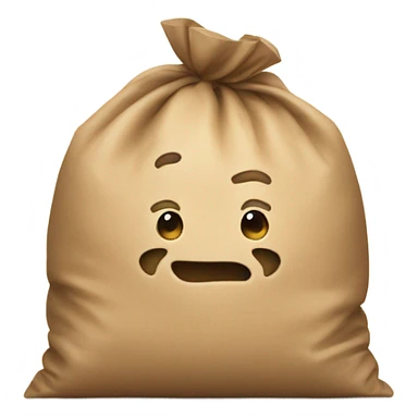 Small bean in a big bag sticker