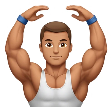 bodybuilder warm-up sticker