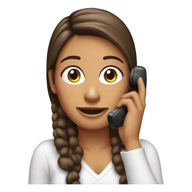 woman on social media phone sticker