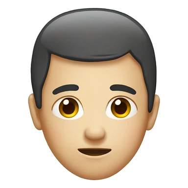 a forehead with acne on it sticker