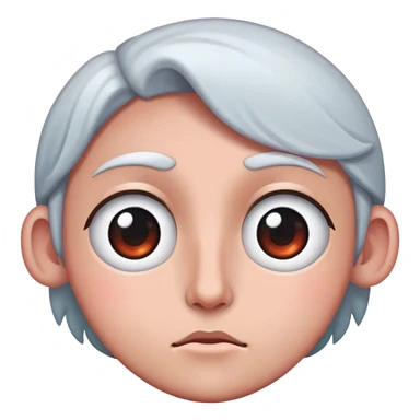 Face looking to the side with the eye facing forward sticker