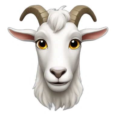 a superhero goat sticker