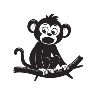 Monkey sticker