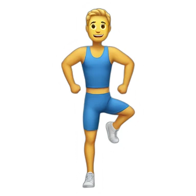 stretch man sticker