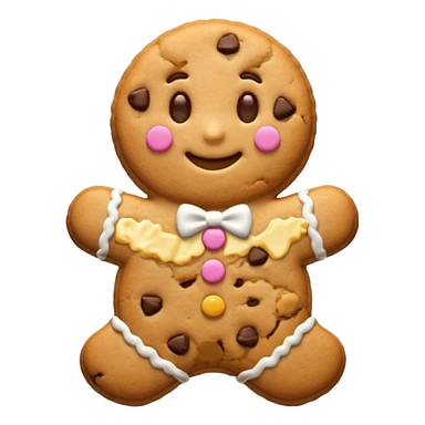cookie man shape sticker