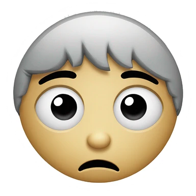 heart with sad face sticker