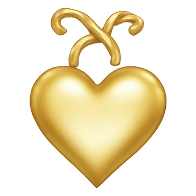 Golden heart  sticker