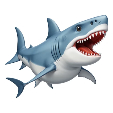 shark with tyrannosaurus rex body sticker