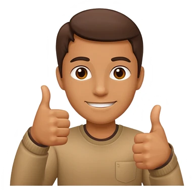 Me with thumbs up sticker