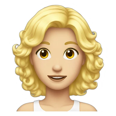 blond femboy sticker