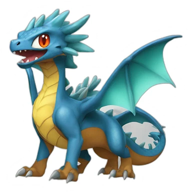 Dracofeu pokemon sticker