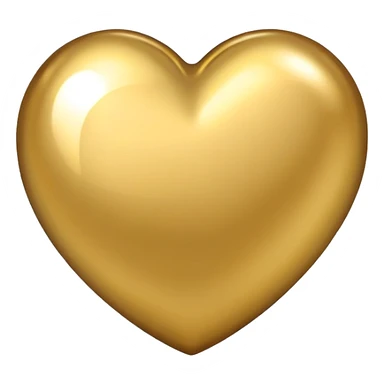 Pure Gold heart sticker