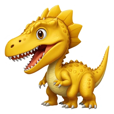yellow dinosaur sticker