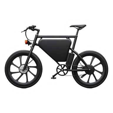 black electric bicycle sticker