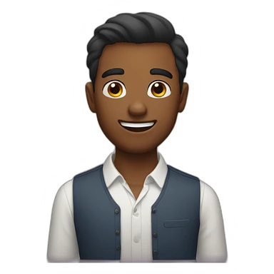 Man blushing sticker