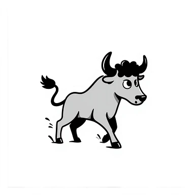 Bull sticker