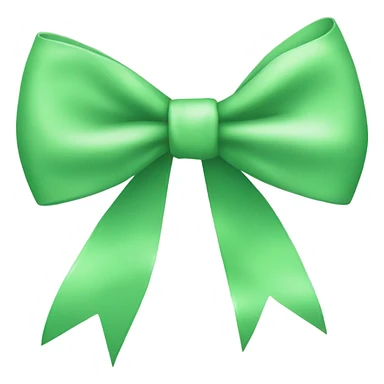Light green bow sticker