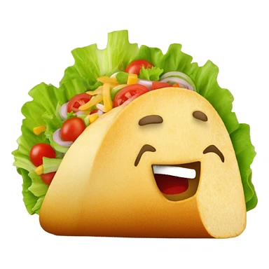 Red taco sticker