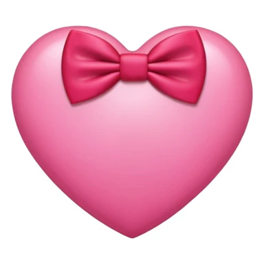 Pink heart with bow tie  sticker