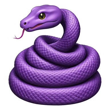 snake purple sticker