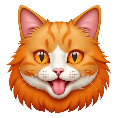 Cat with tongue out sticker
