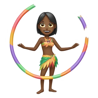 Hula hoop sticker