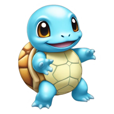 Squirtle with sun glaces sticker