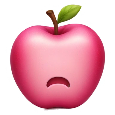 Pink apple sticker