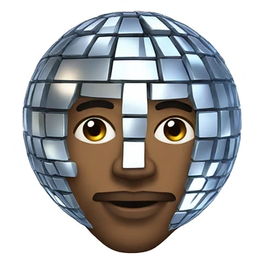 a man in the form of a disco ball


 sticker