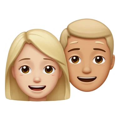 Sad and happy sticker