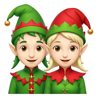 Un par de duendes de navidas sticker