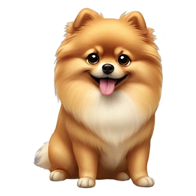 Pomeranian dog tap tap tap sticker