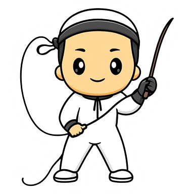 A person whipping a whip sticker