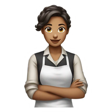 Girl Barista sticker
