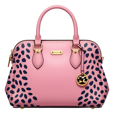 Pink leopard bag sticker