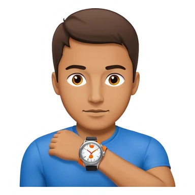 man with sport Watch sticker