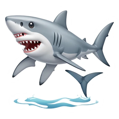Shark with shoes  sticker
