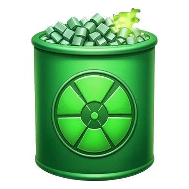 nuclear waste sticker