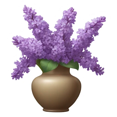 Vase with lilacs  sticker