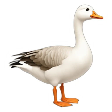 frustrated goose sticker