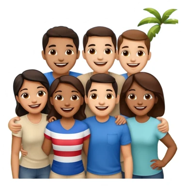 amigos puerto riqueños fuera del campus sticker