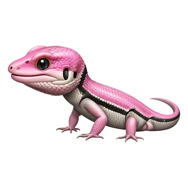Pink tongue skink sticker
