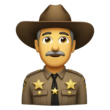 sheriff badge sticker